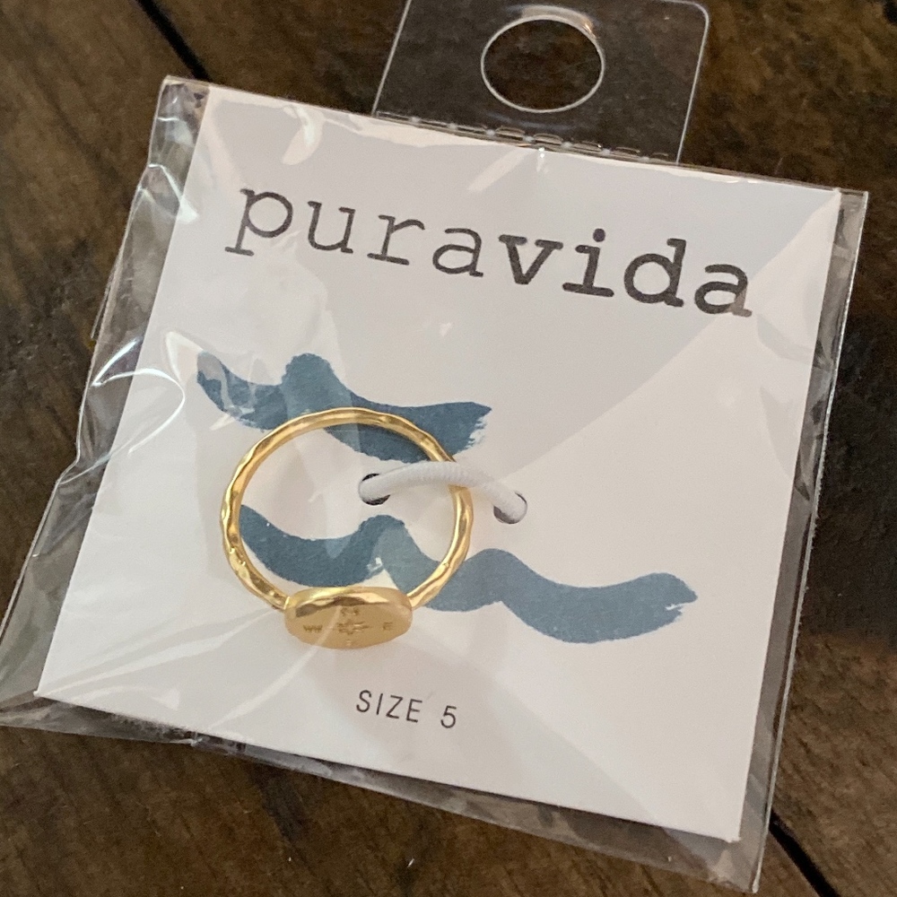 PURA VIDA COMPASS RING | GOLD - Picture 2 of 3